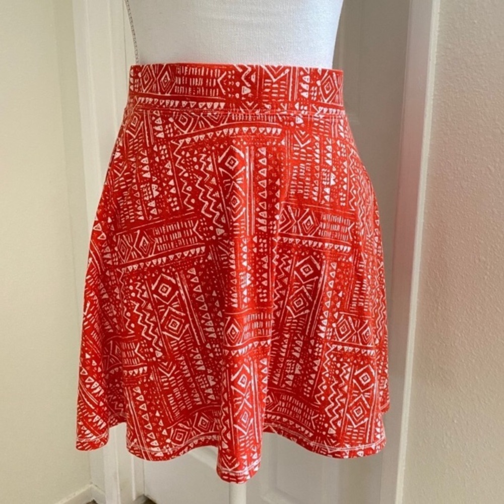 Orange Circle/Skater Skirt